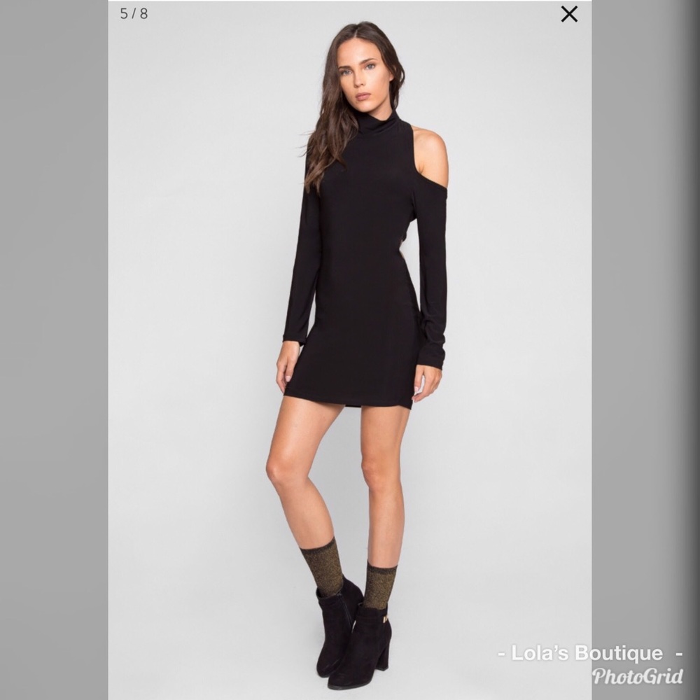Black One Shoulder Bodycon Dress